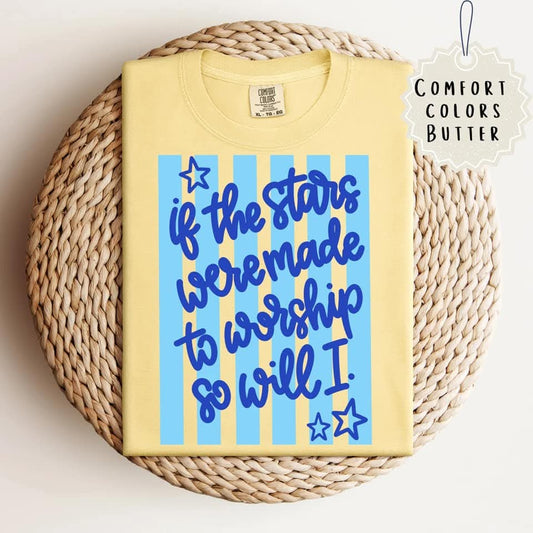 Stripe Stars Worship Tee