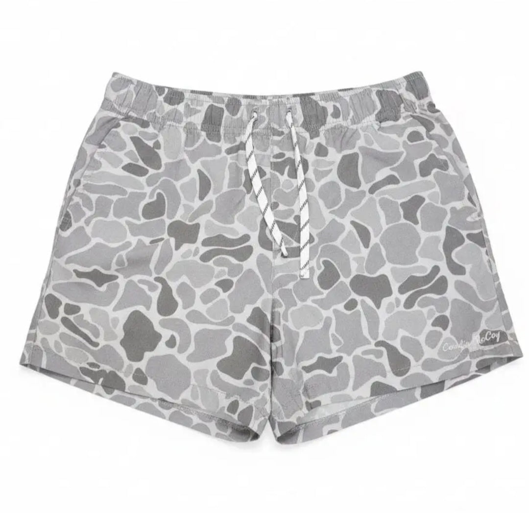 Cardin McCoy Kids' Light Gray Camo Performance Shorts