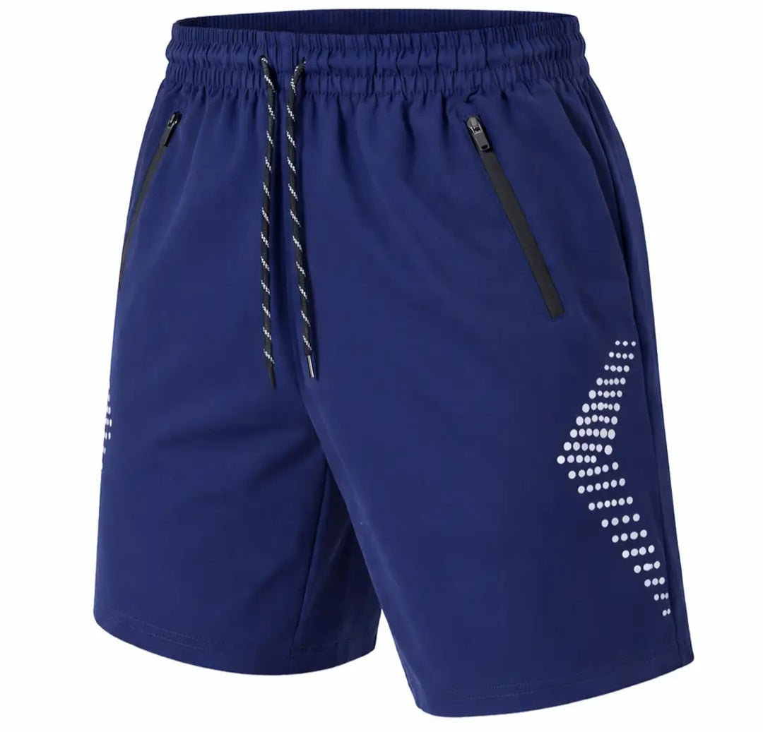 Men's Active Training Shorts with Reflective Trim