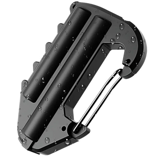 Rugged 5000mAh Portable Power Bank with Carabiner Clip