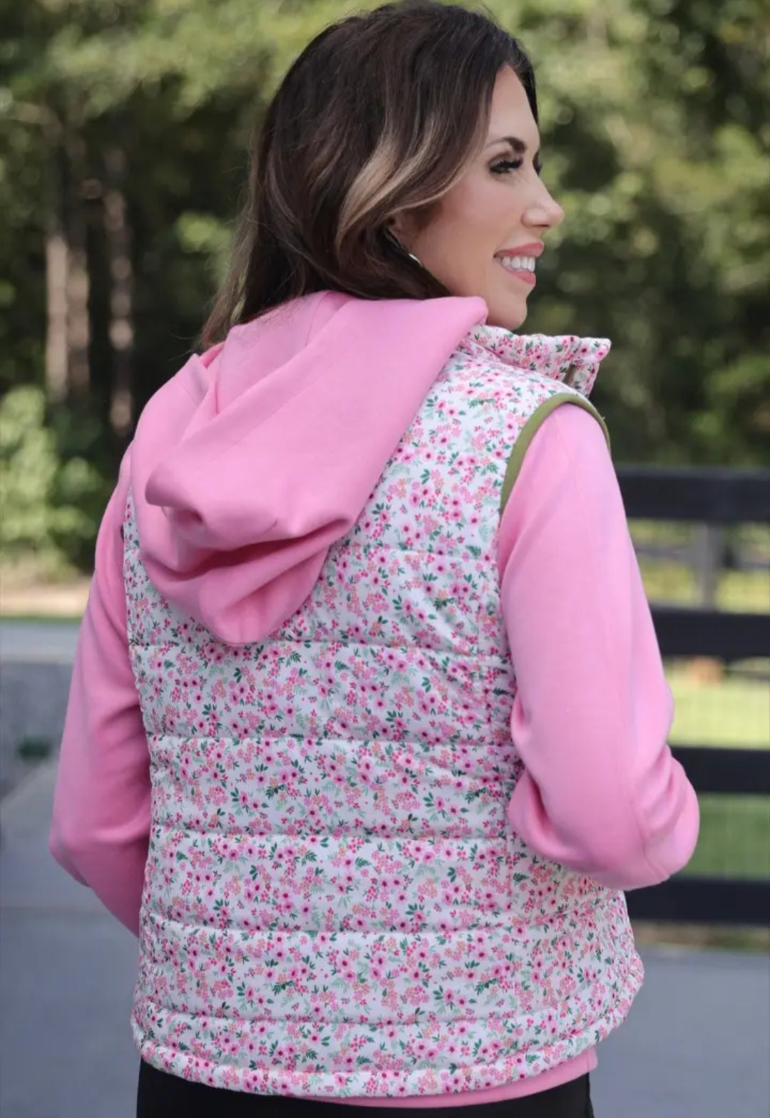 Jess Lea Delilah Puffer Vest- Ditty Floral