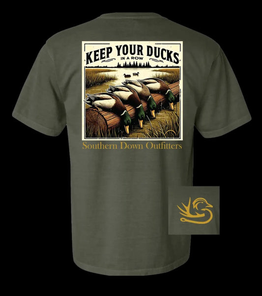 Mens Ducks In A Row Tee