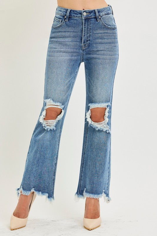 Risen Jeans High Rise Straight Crop Preorder