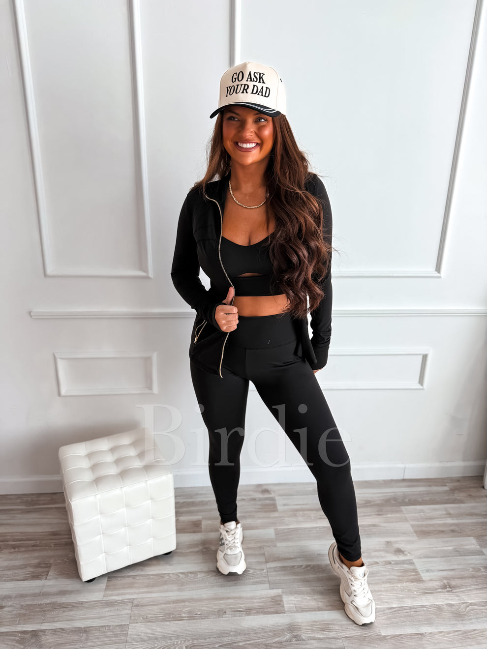 BIRDIE Empire Flex Active Jacket in Black Preorder