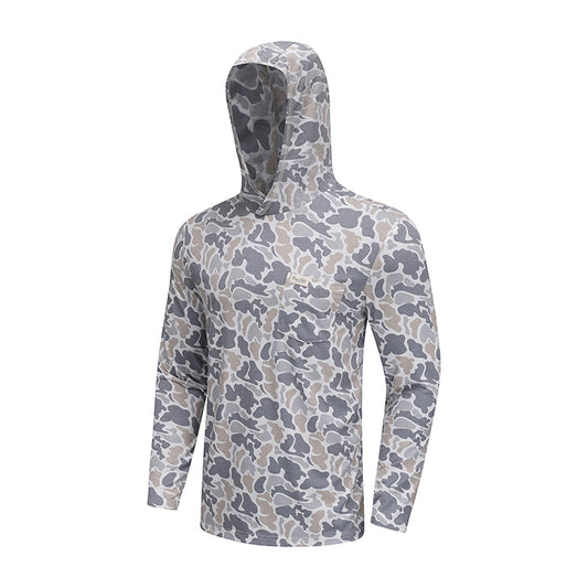 Honey Hole Drift Performance Hoodie - Smoke Camo
