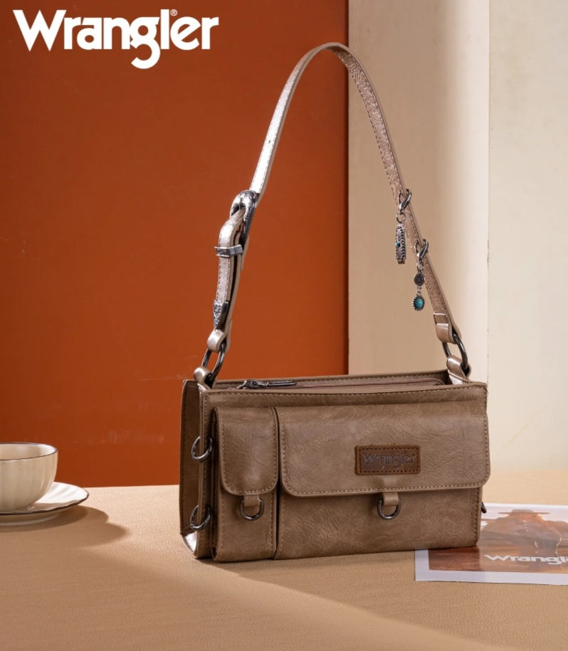 Wrangler Buckle Charm Shoulder Bag