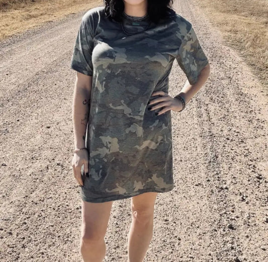 Camo Kreek T-Shirt Dress