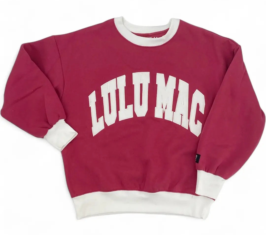 Lulu Mac Color Block Stitch Sweatshirt