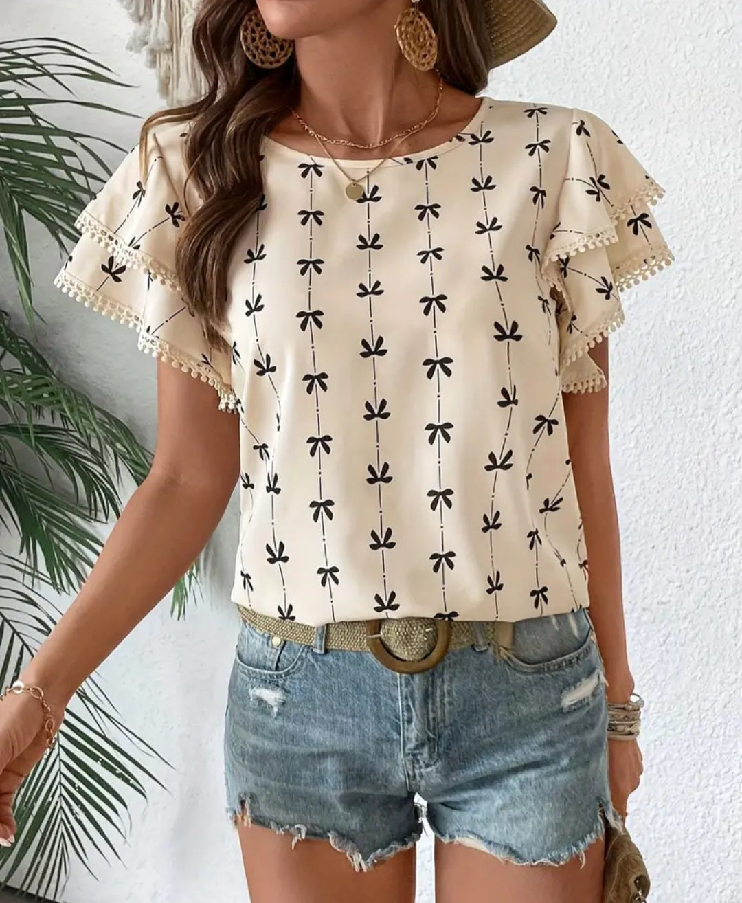 Bow Pattern Blouse