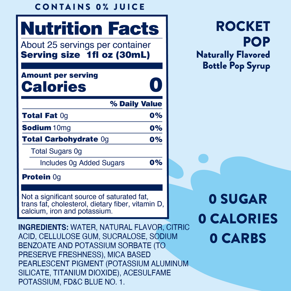Jordan's Skinny Mixes Rocket Pop Syrup