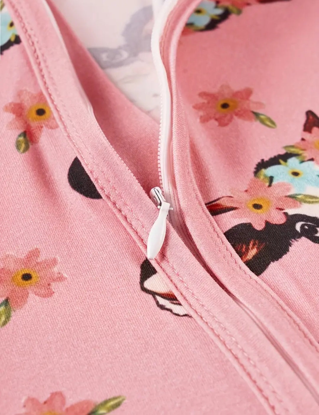 Baby Girls Cow Bamboo Sleeper