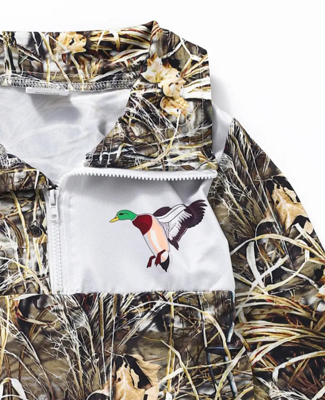 Boys Duck Zipper Hunting Pullover