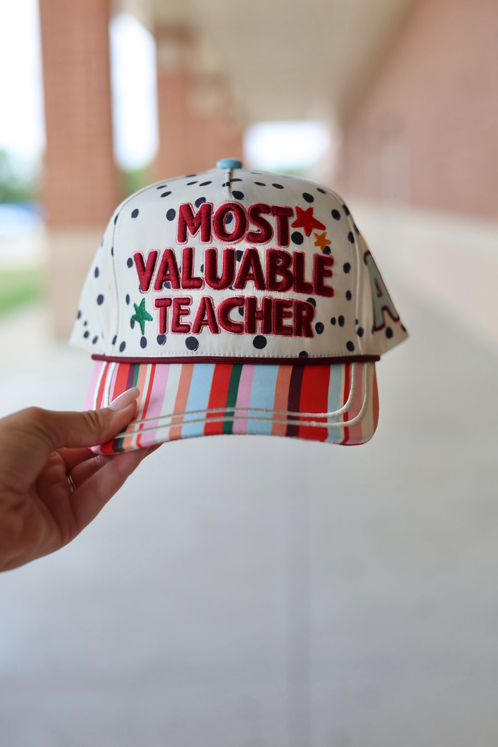 Most Valuable Teacher Hat -PRE-SALE SHIP DATE 8/24*