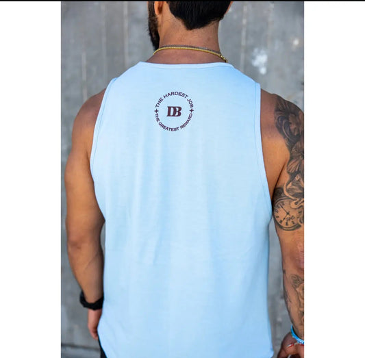 Dadbad Apparel Hardest Job Cut Off Tank