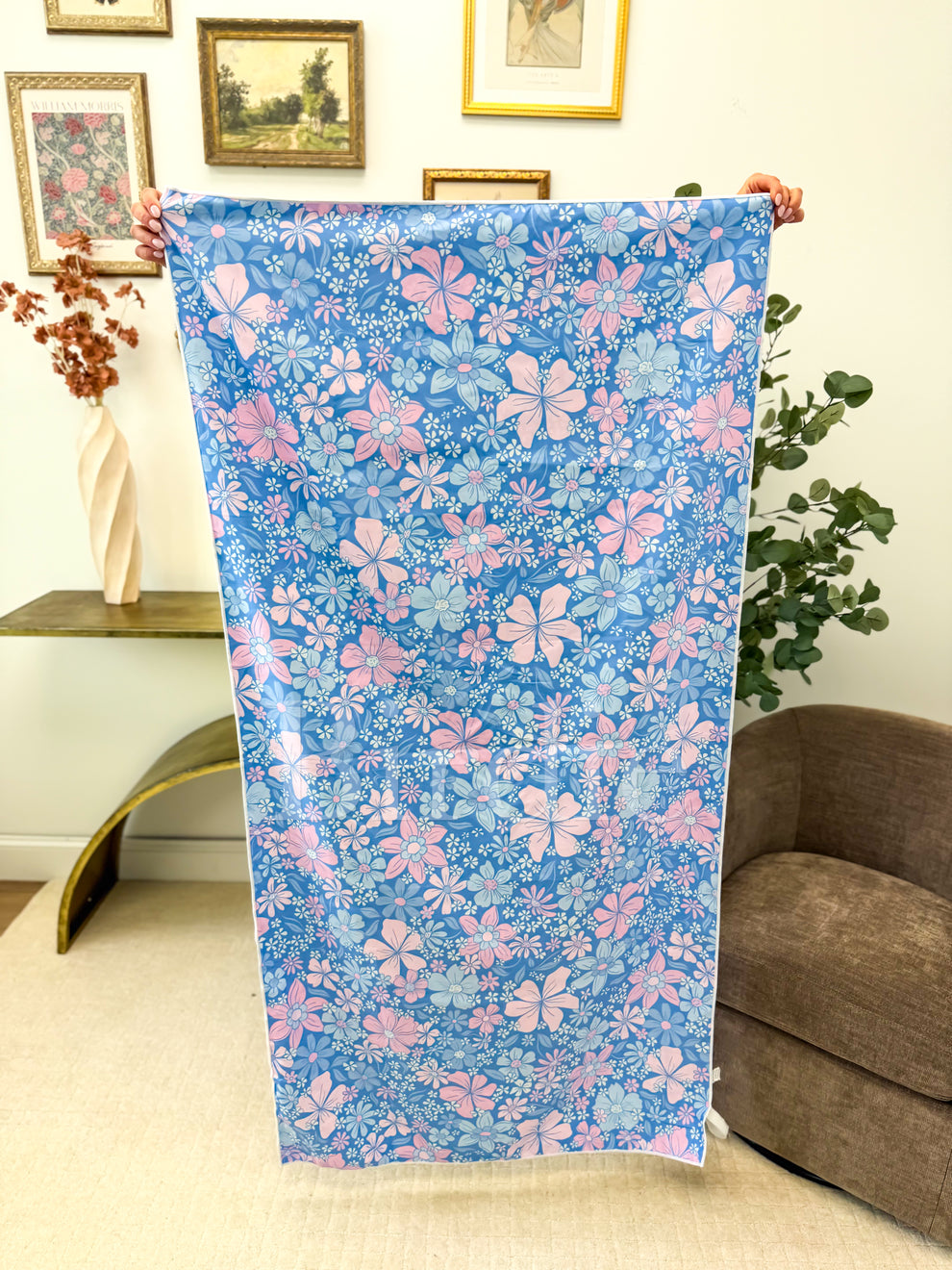 BIRDIE PREORDER Quick Dry Towel in Bluebell Blush