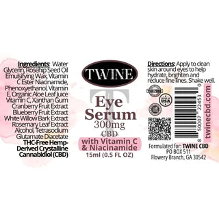 Twine 300mg Eye Serum with Vitamin C & Niacinamide THC