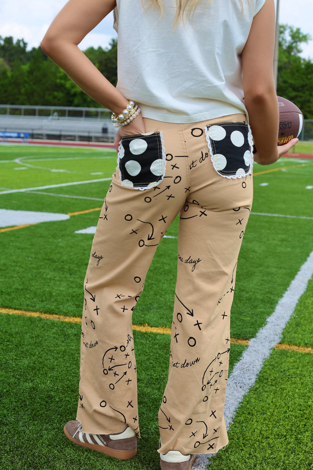 Poppy and Pine Football Tan Denim - PRE-SALE - Ships 9/11**