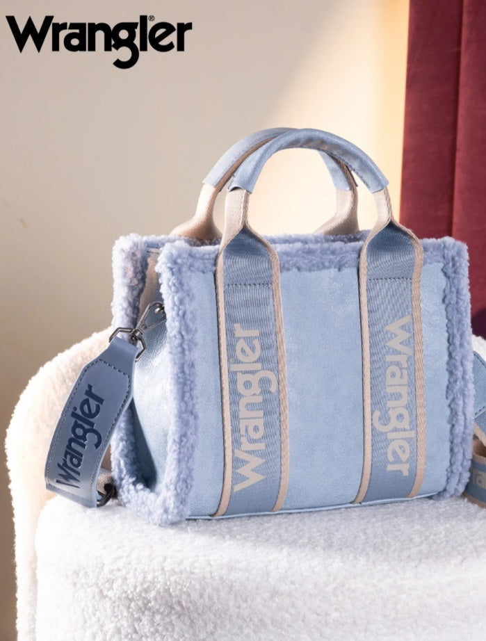 Wrangler Sherpa Small Canvas Tote/Crossbody