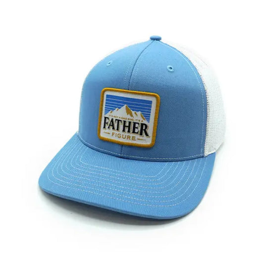 Shield Republic Father Figure Woven Patch Hat - Blue and White