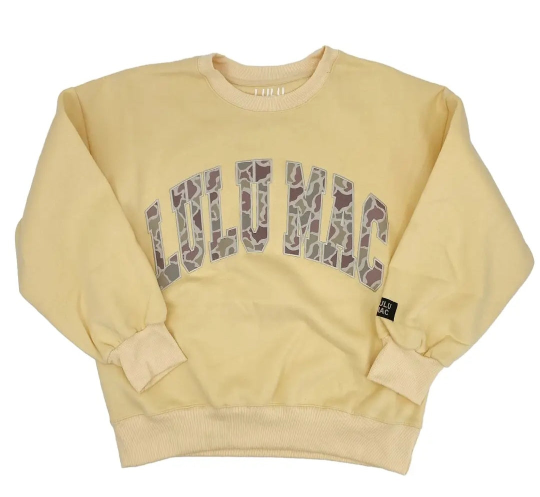 Lulu Mac Camo Embroidered Sweatshirt