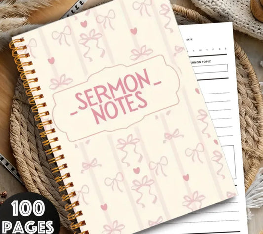 Sermon Notes Notebook
