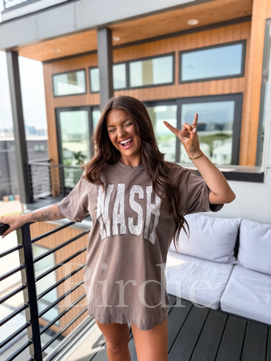 Birdie Bare Marsh Camo NASH Graphic Tee on Espresso