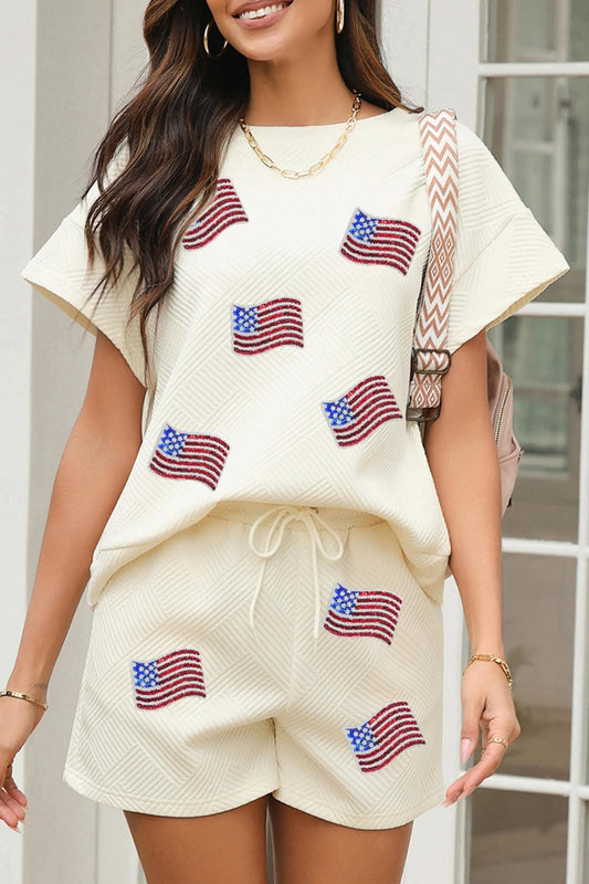 Quilted Sequin Flag Set