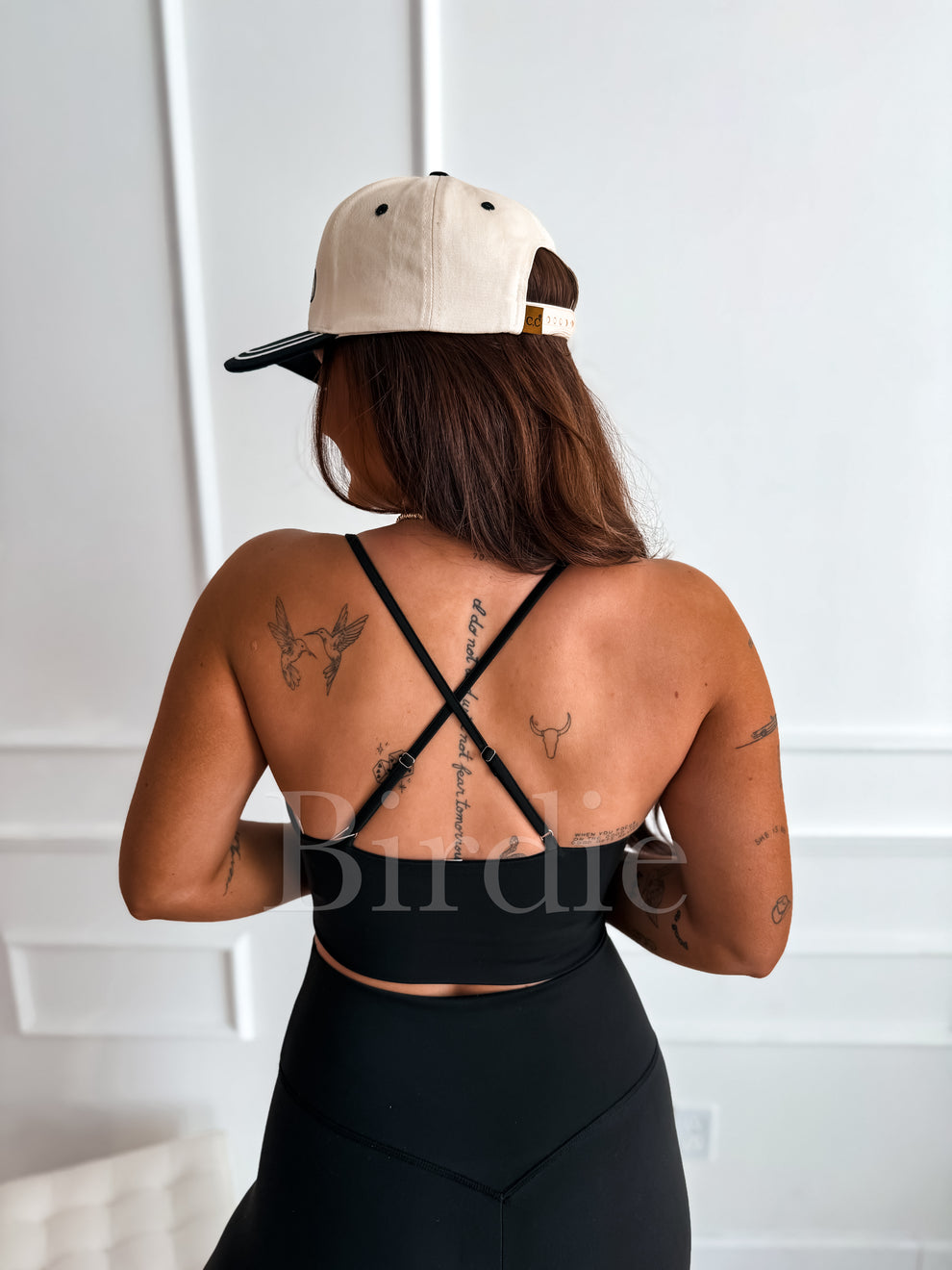 BIRDIE PREORDER Lift & Lock Bra Legging Set in Black (Sold As Set)