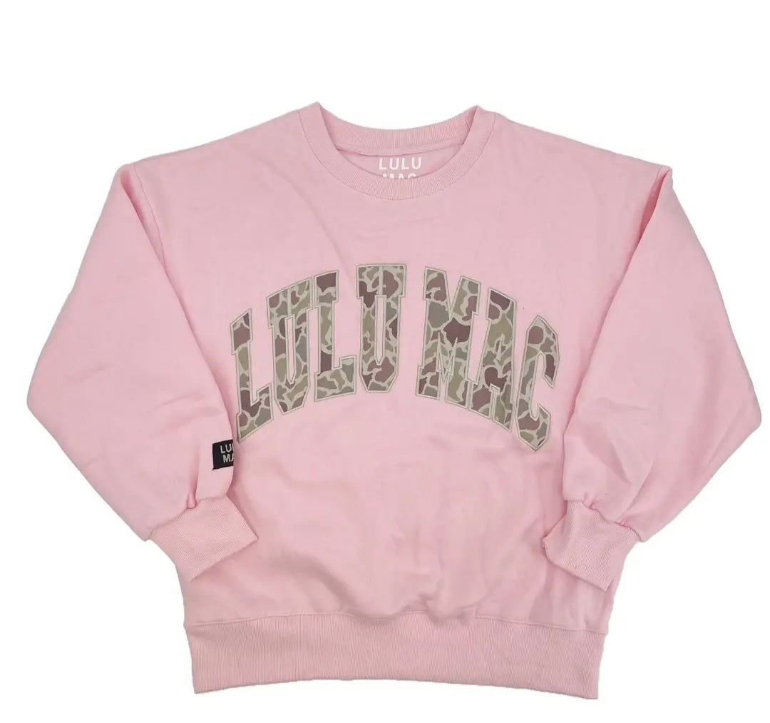 Lulu Mac Camo Embroidered Sweatshirt