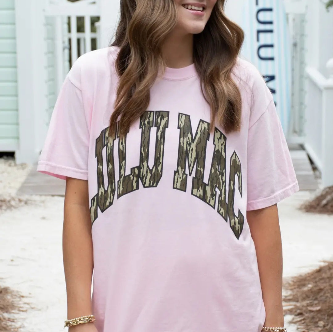 Lulu Mac Mossy Oak Bottomland Adult Blossom Comfort Colors Mossy Oak Tee