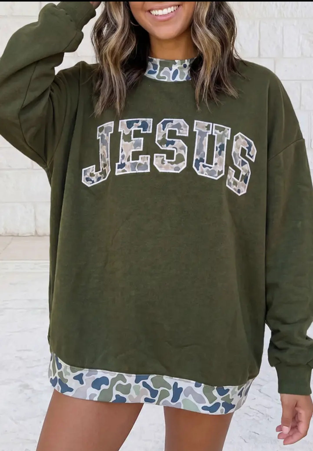 Letter Print Mock Neck Sweatshirts - S-4X