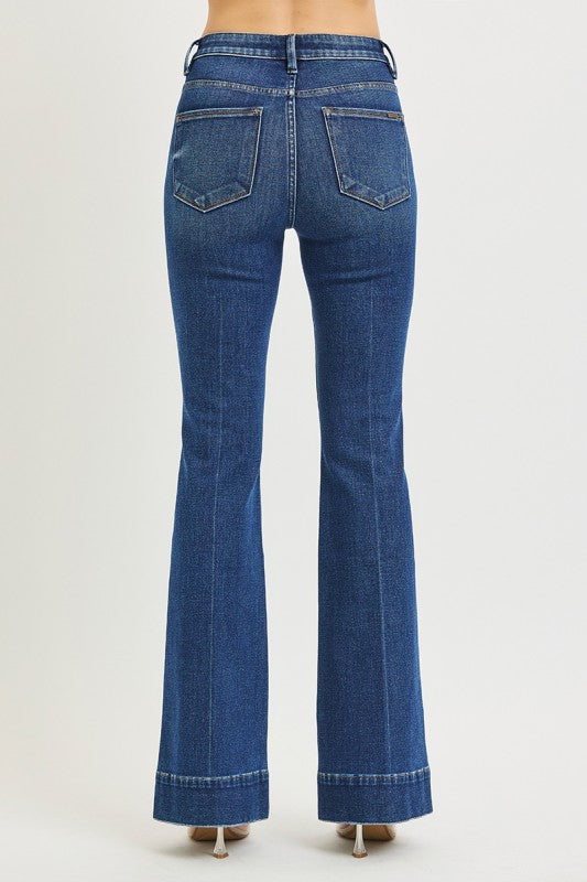 Risen Jeans Tummy Control High Rise Flare Jeans