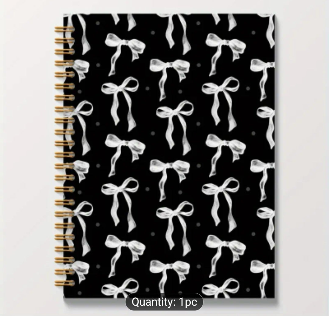 Black Bow Diary Notebook