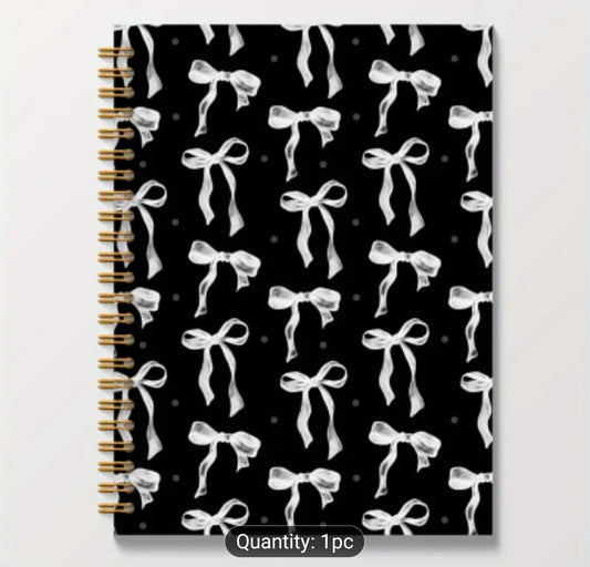 Black Bow Diary Notebook