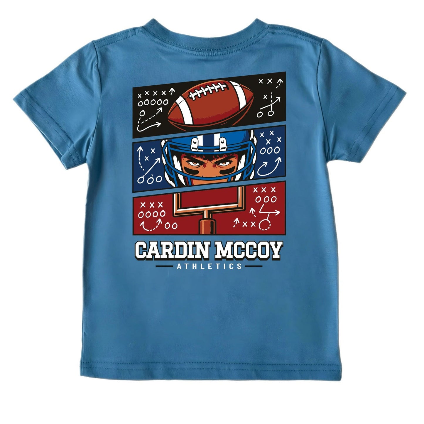 Cardin McCoy Kids' Football Grid Short-Sleeve Shirt