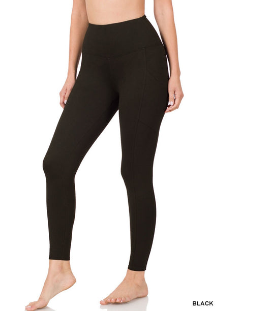 Zenana Brushed Microfiber Full Length Leggings
