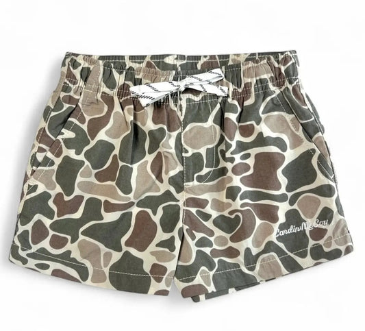 Cardin McCoy Kids' Sand Camo Performance Shorts