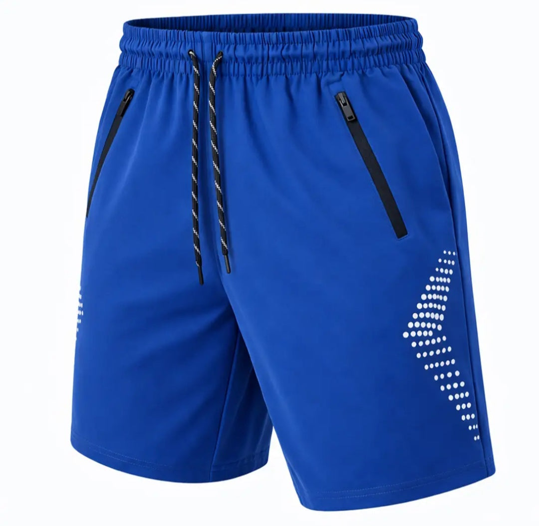Men's Active Training Shorts with Reflective Trim