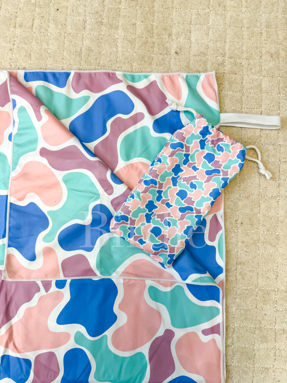 BIRDIE Quick Dry Towel - Bluebell Blush