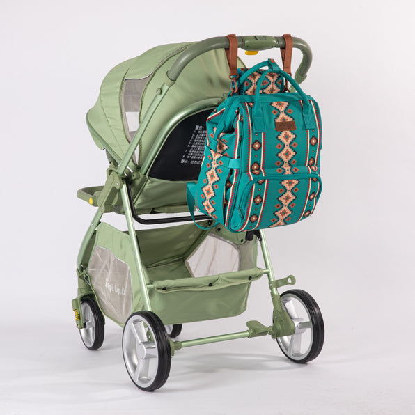 Wrangler Aztec Printed Callie Backpack Green
