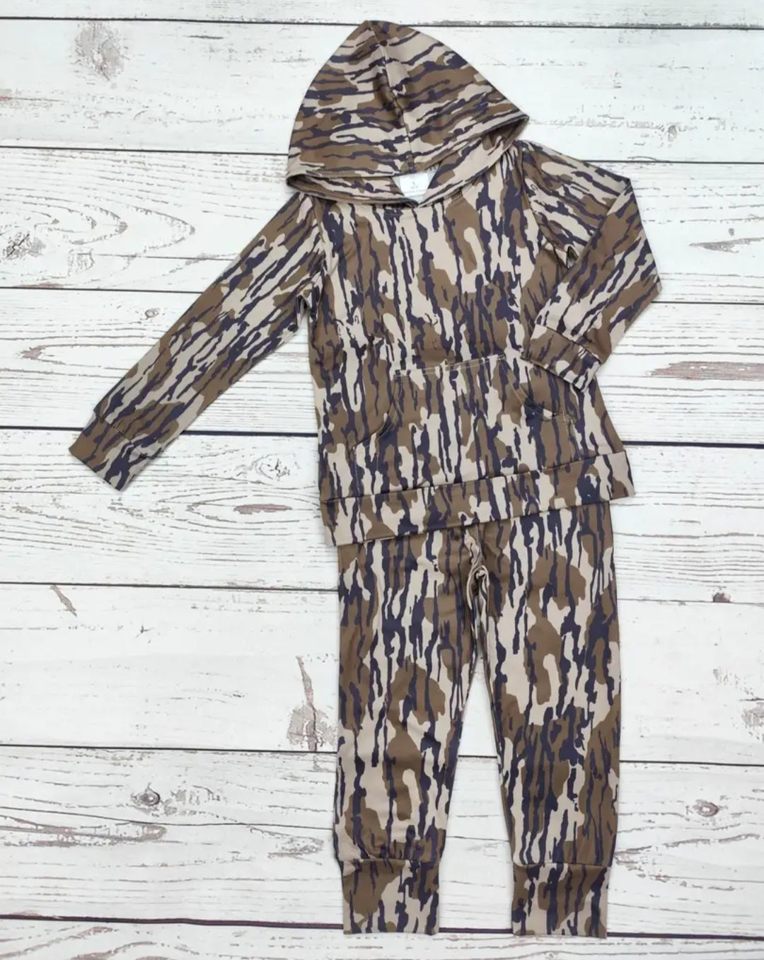 Camouflage Print Pants Set