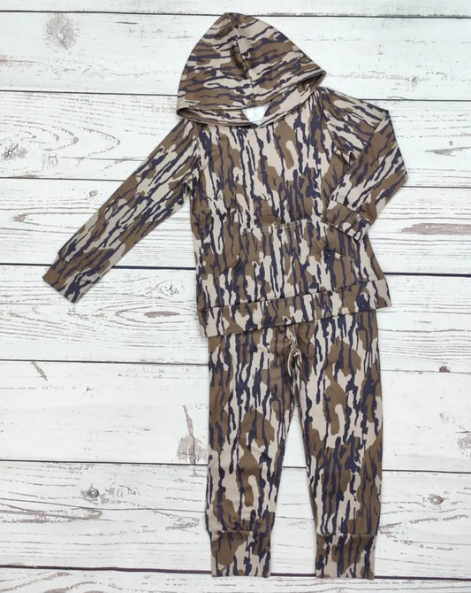 Camouflage Print Pants Set