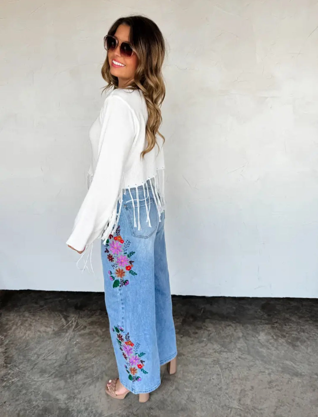 Blakely Evie Floral Embroidered Jeans