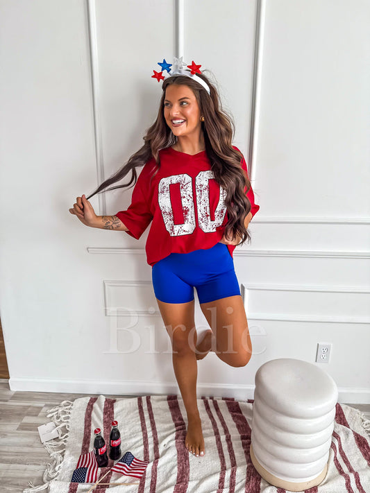 BIRDIE  Biker Shorts in Electric Blue