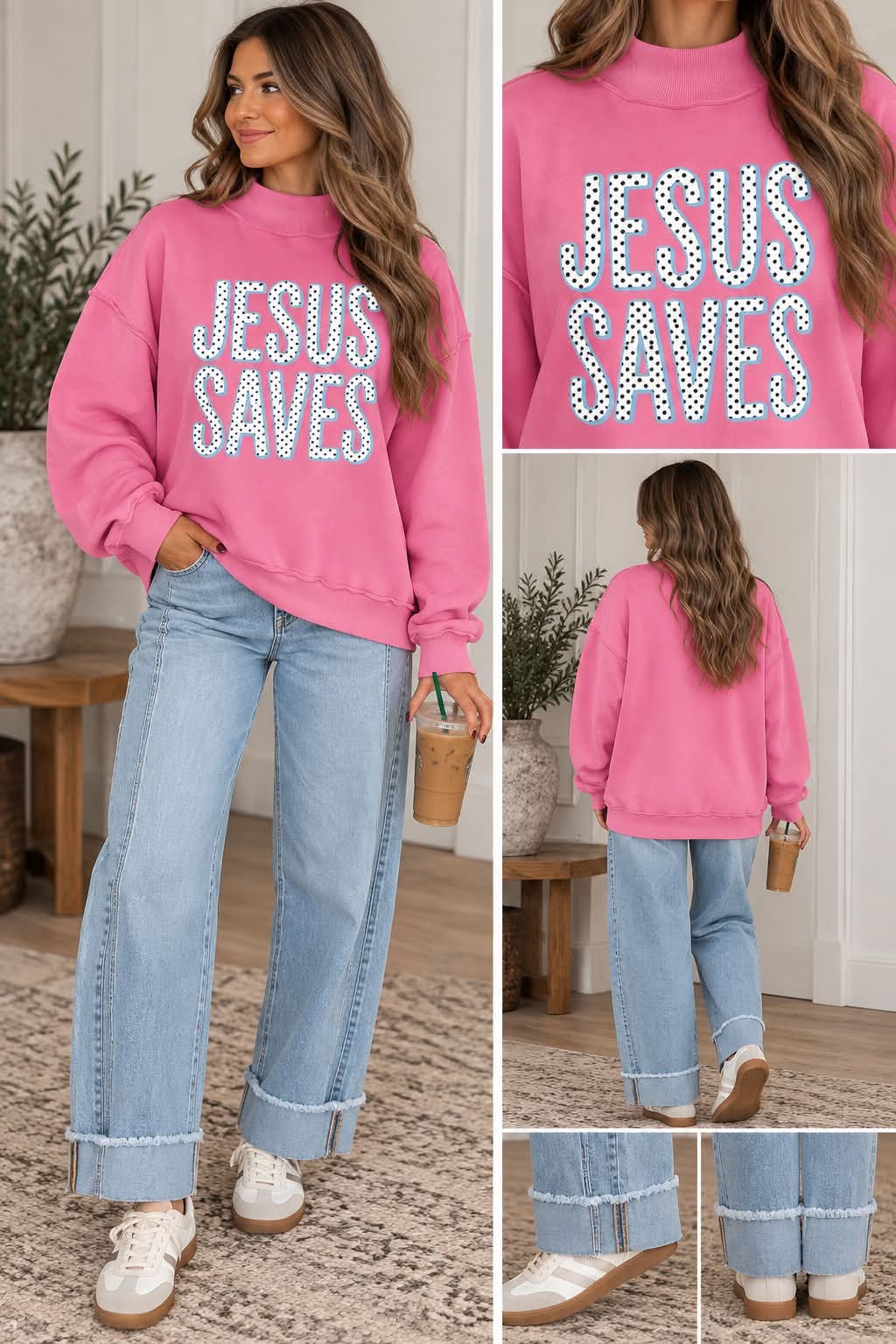 Jesus Saves Sweatshirt