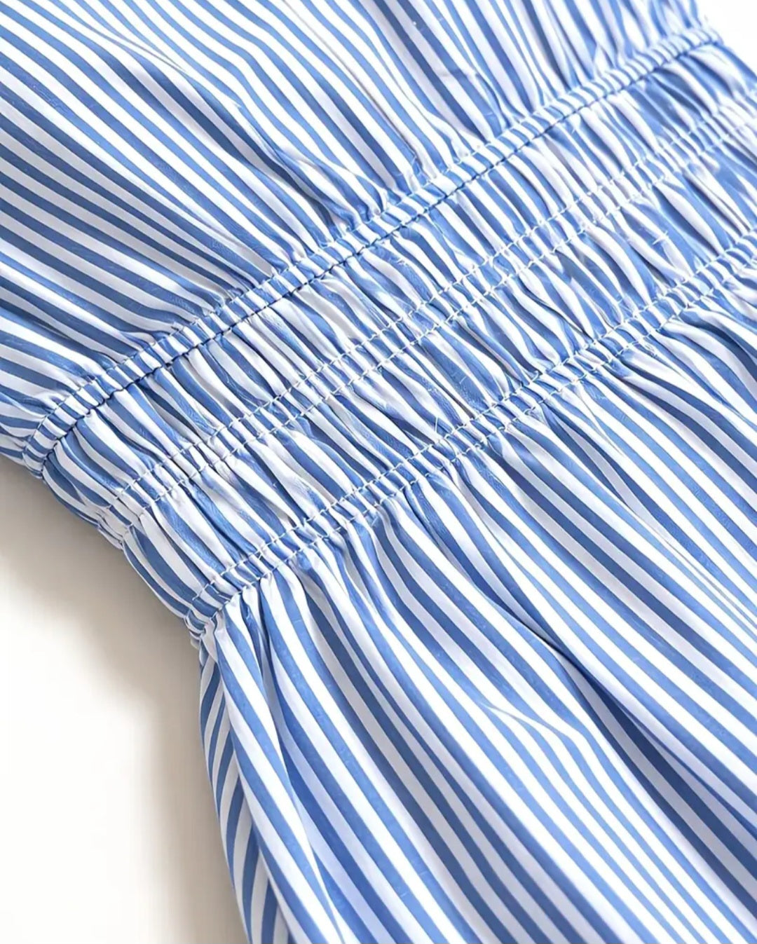 Women's  V-Neck Striped A-Line Dress