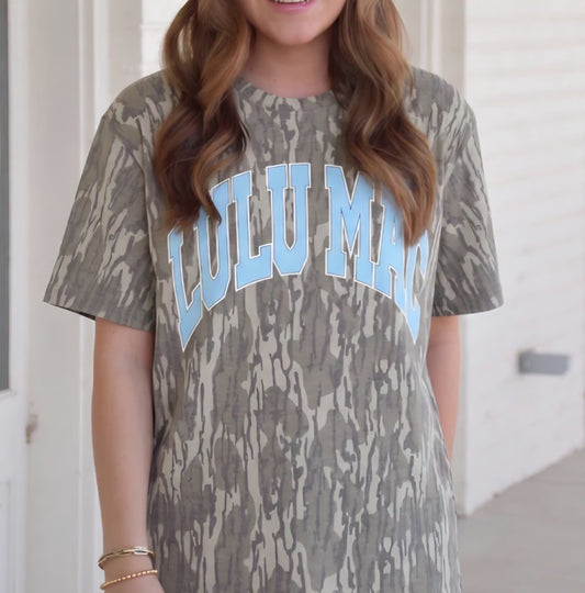 Lulu Mac Mossy Oak Bottomland Print Tee