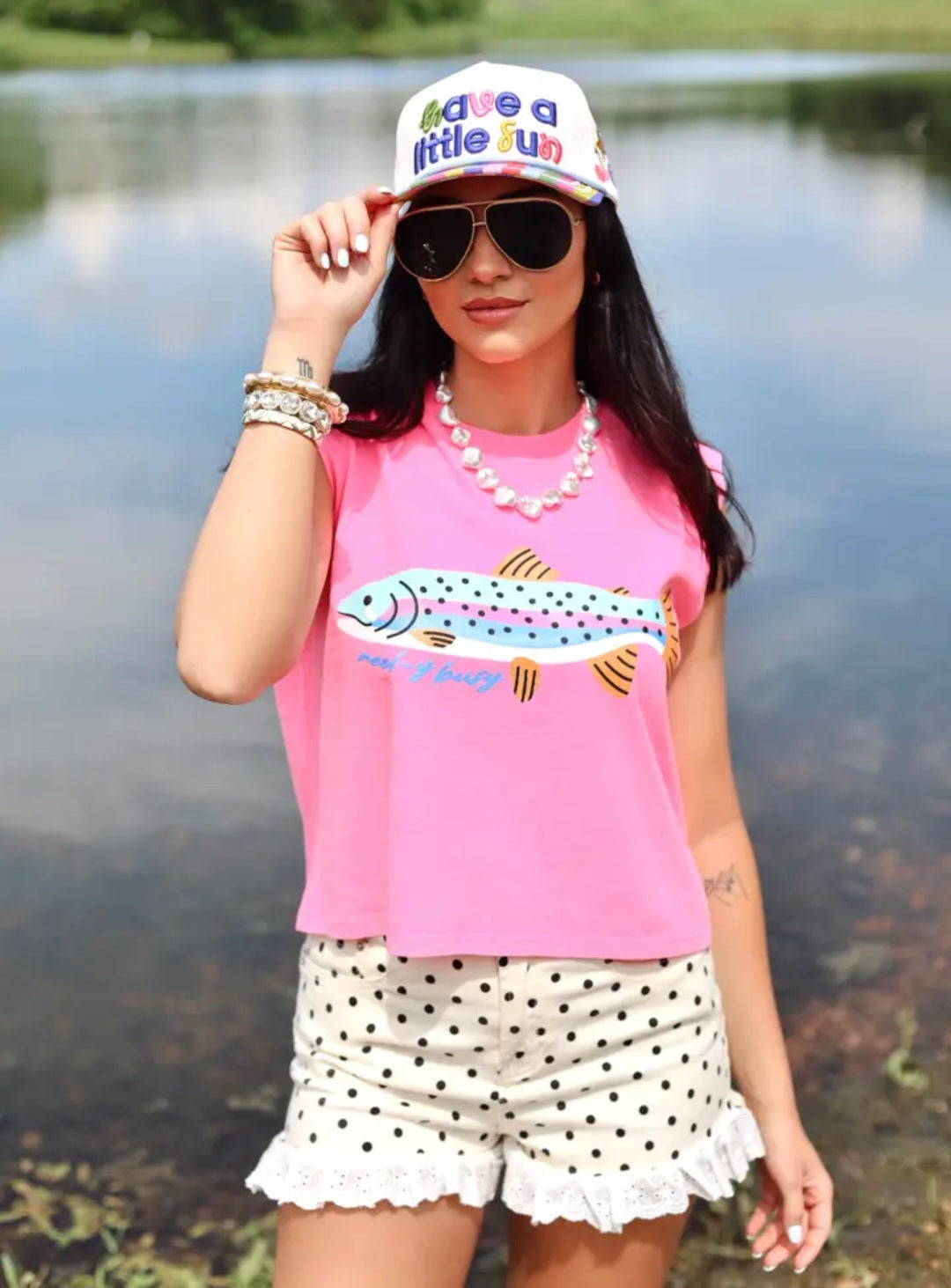 Poppy and Pine Reel Cute Rainbow Trout Tank