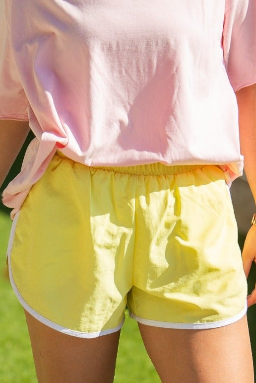 Grace & Emma Go-Getter Shorts, Baby Yellow