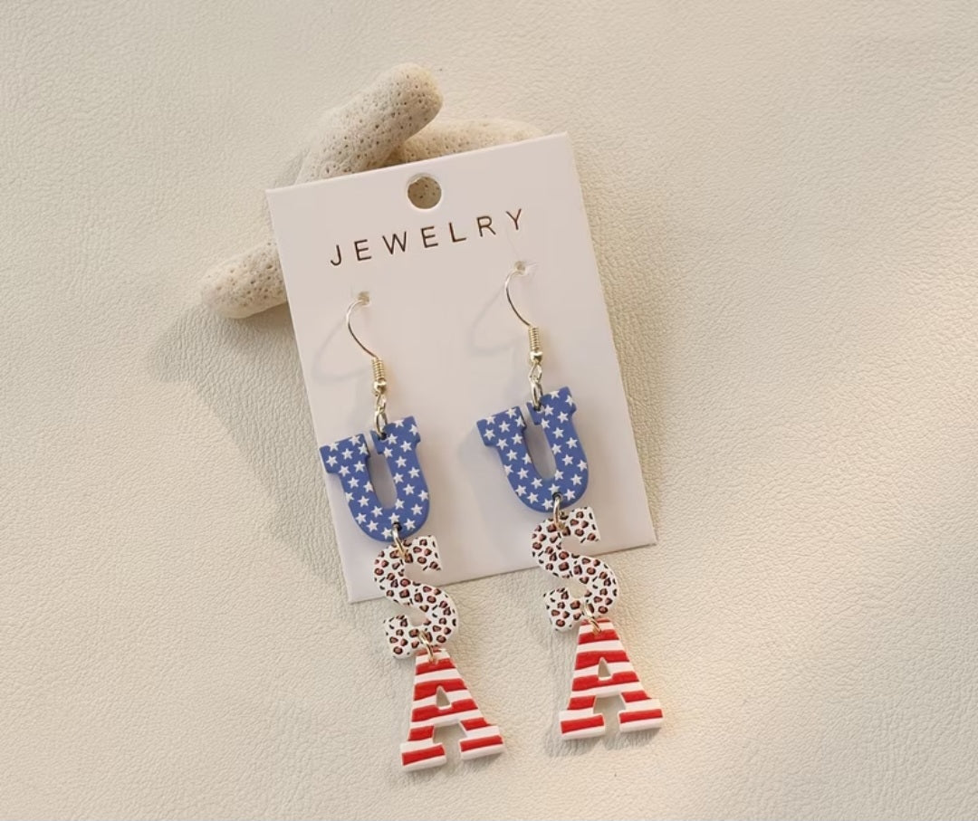 USA earrings ✨️